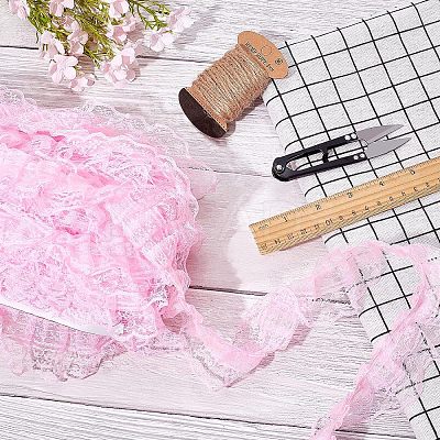 Polyester Lace Trim OCOR-WH0058-07A-1