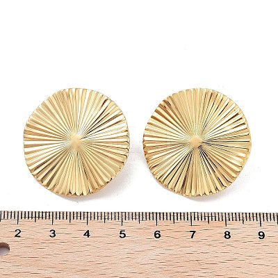 Ion Plating(IP) 304 Stainless Steel Stud Earring Findings X-STAS-P357-01A-G-1