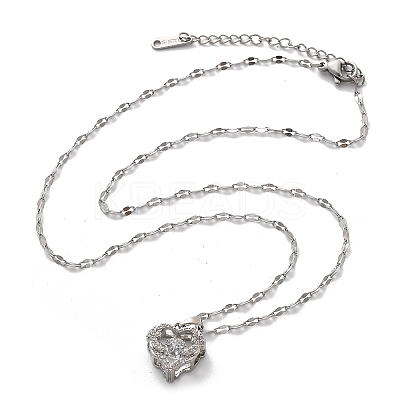 304 Stainless Steel Necklaces for Women LS-NJEW-R015-03P-1