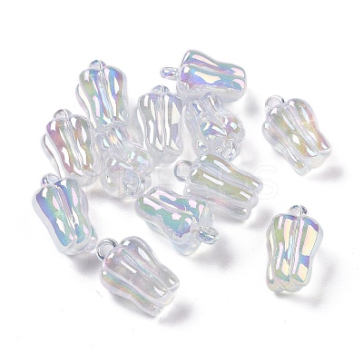 UV Plating Luminous Transparent Acrylic Pendants OACR-C001-07-1