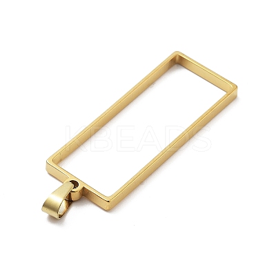 304 Stainless Steel Open Back Bezel Pendants STAS-Z091-05G-02-1