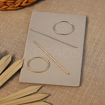 2Pcs 2 Colors Alloy Half-coiled Hairpin PHAR-LP0002-33-1