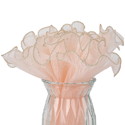Wrinkled Wavy Gauze Yarn Flower Bouquets Wrapping Packaging DIY-CY0001-78B-1