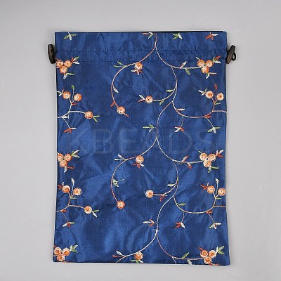Embroidery Flower Burlap Packing Pouches Drawstring Bags LS-ABAG-WH0048-39B-1
