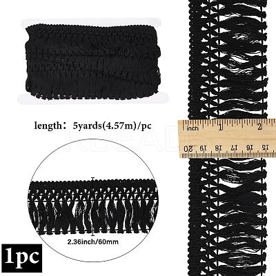 Cotton Lace Fringes Tassel Trimmings OCOR-GF0005-07B-04-1