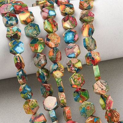 Natural Imperial Jasper Beads Strands GG-CBA6BAC-C04-1