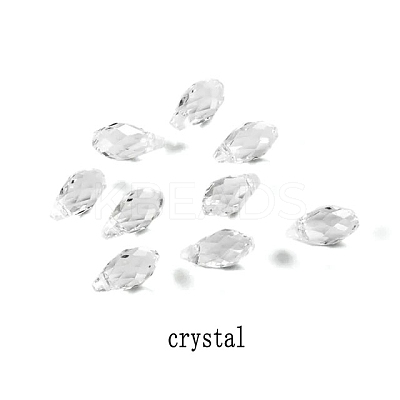 72Pcs Transparent Eletroplate Glass Charms PW-WG62C09-10-1
