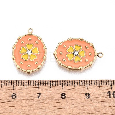 Ion Plating(IP) 304 Stainless Steel Rhinestone Pendants STAS-N109-251B-G-1