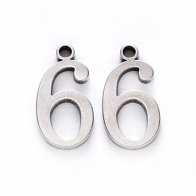 Tarnish Resistant 201 Stainless Steel Charms STAS-R108-06-1