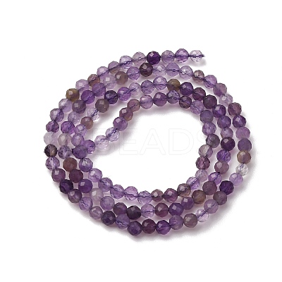Faceted Natural Amethyst Beads Strands LS-G-RM241221-C35-01-1