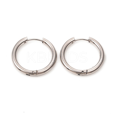 Tarnish Resistant 201 Stainless Steel Huggie Hoop Earrings LS-EJEW-L250-01E-P-1