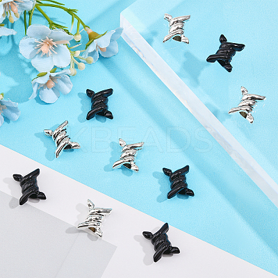 20Pcs 2 Colors Alloy European Beads FIND-CA0007-56-1