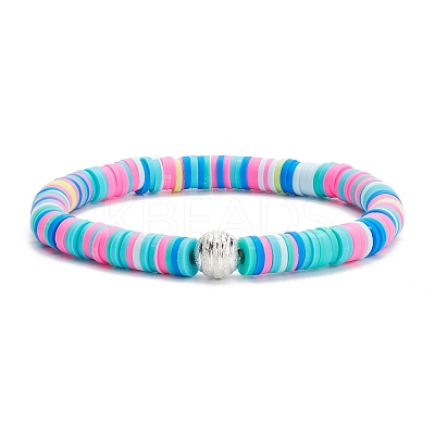 Handmade Polymer Clay Heishi Beads Stretch Bracelets Set BJEW-JB07390-1