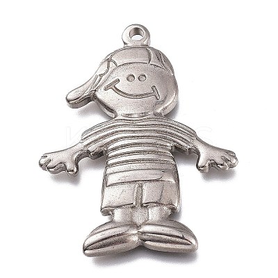 Tarnish Resistant 304 Stainless Steel Pendants STAS-Z007-12-1