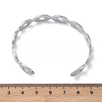 304 Stainless Steel Cuff Bangles BJEW-A160-01P-1