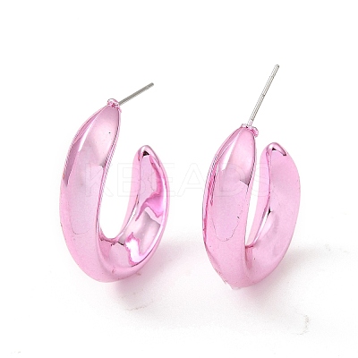 Donut Acrylic Stud Earrings EJEW-P251-19-1