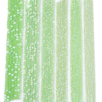 Transparent Glass Beads Strands LS-EGLA-A044-T6mm-MB09-1
