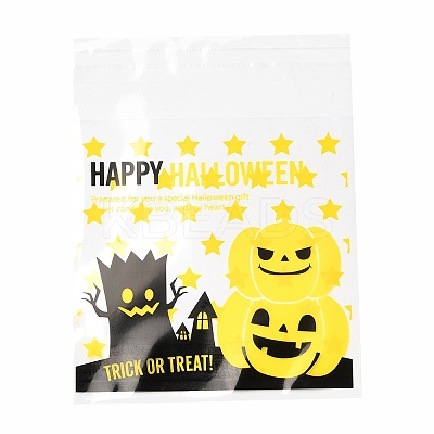 Halloween Theme Plastic Bakeware Bag OPP-Q004-01G-1