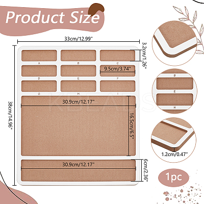 Wooden Bead Design Boards WOOD-WH0042-26B-1