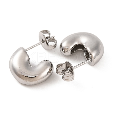 Non-Tarnish 304 Stainless Steel Stud Earrings EJEW-G395-21P-1