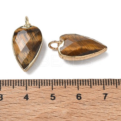 Natural Tiger Eye Pendants G-G012-13G-10-1