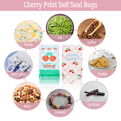 20Pcs 2 Colors Rectangle PET Resealable Packaging Bags ABAG-TA0001-33A-1