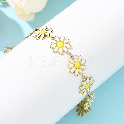 304 Stainless Steel Link Bracelets BJEW-U019-03G-1