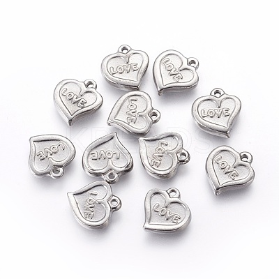304 Stainless Steel Charms STAS-P228-01-1