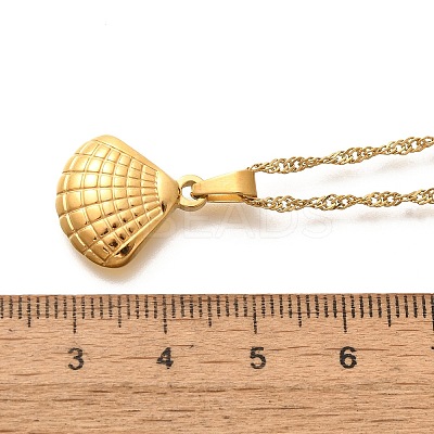 Summer Beach 304 Stainless Steel Pendant Rope Chain Necklaces for Women LS-STAS-Z108-01G-02-1