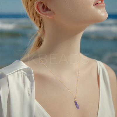 20Pcs Electroplated Natural Quartz Crystal Dyed Pendants FIND-FG0003-29-1