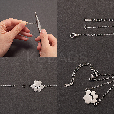 201 Stainless Steel Bracelet Making STAS-CJ0001-12P-1
