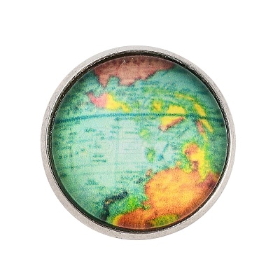 Round Glass Brooches JEWB-A022-02I-1