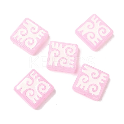 Dyed & Heated Baking Paint Glass Beads LAMP-D004-03E-1