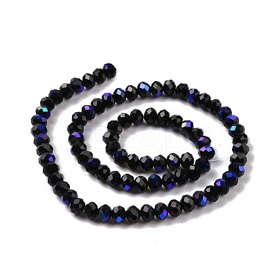 Electroplate Opaque Solid Color Glass Beads Strands LS-EGLA-A044-P2mm-L18-1