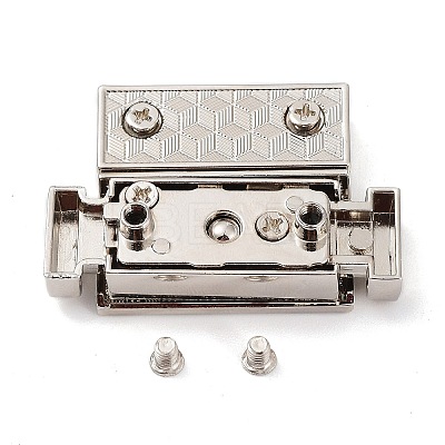 (Defective Closeout Sale: Scratch) Zinc Alloy Twist Bag Lock Purse Catch Clasps FIND-XCP0002-41-1