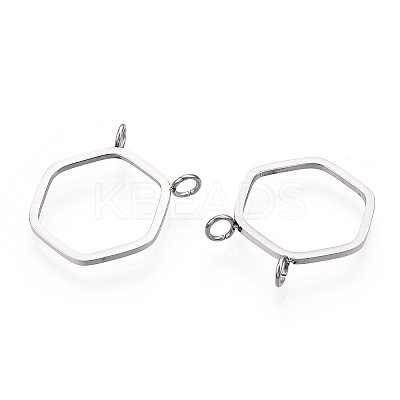 Non-Tarnish 304 Stainless Steel Pendants STAS-T064-08P-1