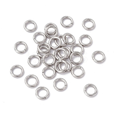Non-Tarnish 304 Stainless Steel Open Jump Rings STAS-C040-01E-P-1