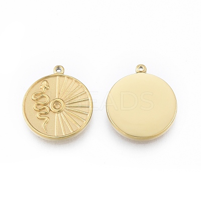 Ion Plating(IP) 304 Stainless Steel Pendant Rhinestone Settings STAS-N097-252LG-1