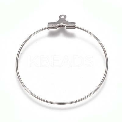 Tarnish Resistant 304 Stainless Steel Wire Pendants STAS-M274-020E-1