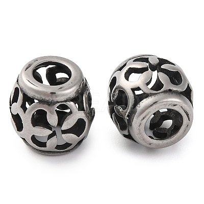 304 Stainless Steel European Beads STAS-H226-02AS-04-1