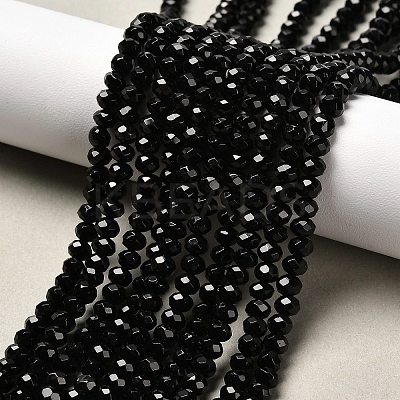 Dyed Natural Malaysia Jade Rondelle Beads Strands G-E316-2x4mm-08-1