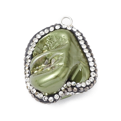 Natural Freshwater Shell Pendants SHEL-F005-08B-1