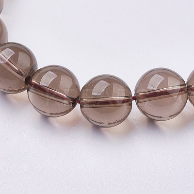 Natural Smoky Quartz Beads Strands G-C076-8mm-4-1