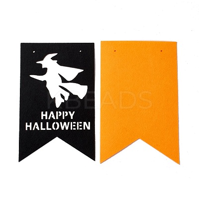 16Pcs 2 Color Flag Felt Ornaments DIY-B054-02A-1