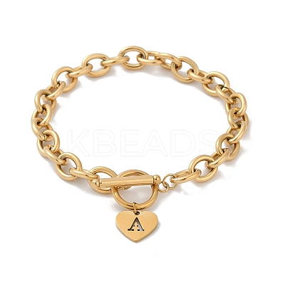 Golden 304 Stainless Steel Charm Bracelets LS-NJEW-K284-01G-A-1