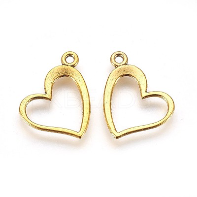 Unique Valentines Day Gift Ideas for Girlfriend Tibetan Style Alloy Pendants X-TIBEP-22390-AG-FF-1