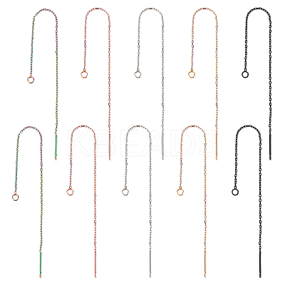 Unicraftale 10 Pairs Plastic Clip-on Earring Findings, with Plastic