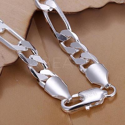 Unisex Brass Figaro Chain Bracelets BJEW-BB12563-1