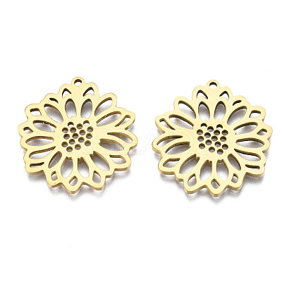 Ion Plating(IP) 201 Stainless Steel Pendants STAS-N098-047LG-1
