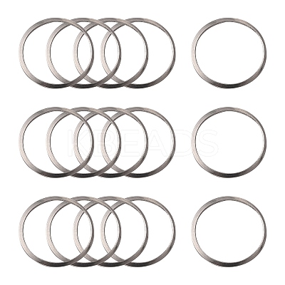 Tarnish Resistant 201 Stainless Steel Linking Rings STAS-F192-001P-03-1
